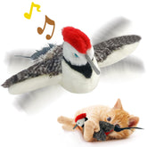 KreizyGo cat toy flapping woodpecker front view sparks interactive play