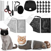 Kritkin bathing bag gray-black provides secure, one-paw bathing.