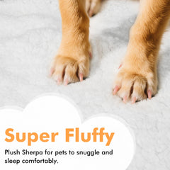 Kritter Planet dog blanket grey on dog bed shows a soft surface ideal for snuggling
