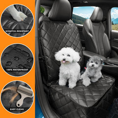KritterKorner front-seat-cover-nonslip-back keeps cover in place during travel.