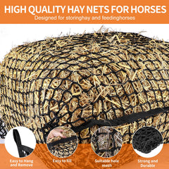 kronttis slow feed haynet easy fill opening for quick setup