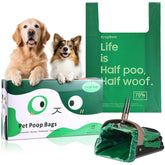 KropBom bulk-pack poop bags packaging for multi-pet households