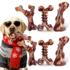 Kseroo bacon-flavor nylon dog chew toy pack invites playful exploration and sustained biting.