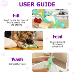 Kseroo anti-slip toy helps keep it in place during gnaws.