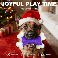 Kseroo nylon heavy-duty dog toy for large breeds demonstrating long-lasting chew durability