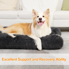 KSIIA crate bed with 3.5-inch filling supports comfortable lounging.