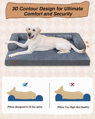 KSIIA Bed non-slip bottom keeps the bed secure on slick floors