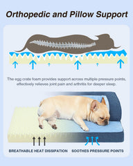 KSIIIA orthopedic dog bed for seniors highlighting joint support