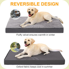 KSIIA Two sided design plush velvet and Oxford fabric for warmth and breathability
