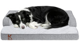 KSIIIA Washable Dog Bed top view showing orthopedic support for seniors.