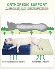KSIIA waterproof dog bed showcasing deluxe plush surface for cozy, mess resistant naps