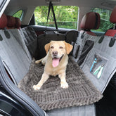 Ksiliup dog bed car backseat black 54x24.8 inches cushions your pet on long car journeys.