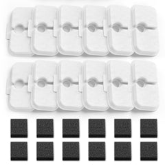 KuangBiao replacement filters 12-pack for PETLIBRO fountain ensures fresh-tasting water