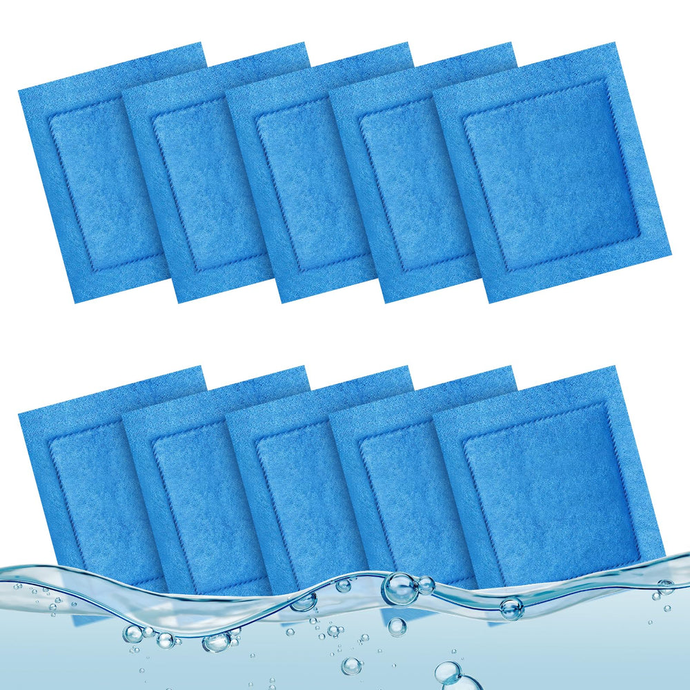Kucbraly 10-pack aquarium filter cartridges ready for reliable filtration in home aquariums.