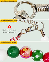 KUDES rhinestone spacers and pearlescent charms add sparkle for Instagram-worthy holiday photos.