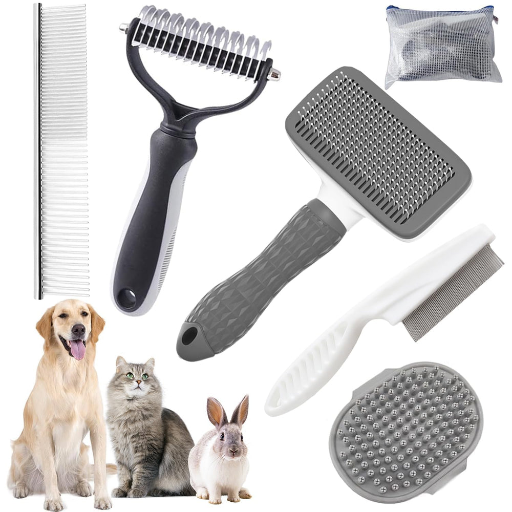 KUEIOX cepillo auto-limpiante para perros y gatos, facilita la eliminación de pelo suelto