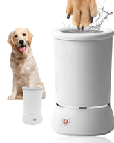 KUEIOX dog paw cleaner cup front view showing compact two-speed design