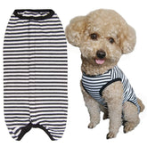 Kukaster Pet dog recovery suit back closure keeps wounds protected during active play