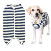 Kukaster Pet recovery suit back-zip for dogs supports post-surgery healing