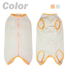 Kukaster Pet Dog Recovery Suit pee-cutout view highlights convenient male dog urination without removal.