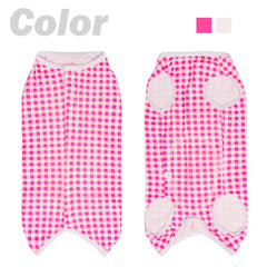 Kukaster Pet recovery suit side view highlighting breathable fabric
