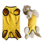 Kukaster Pet recovery suit back closure offers easy on-off for post-surgery healing