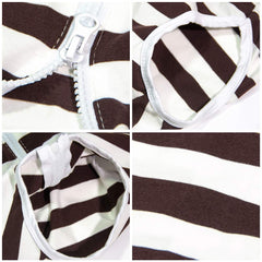 Kukaster Pet recovery suit back-zip closure enables quick on off