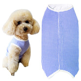 Kukaster Pet recovery suit back view protecting wounds for post surgery healing