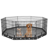 KUMOUARTS dog playpen bottom pad for 24-inch octagon keeps floors clean and protected