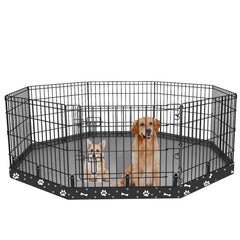 KUMOUARTS dog playpen bottom pad for 24-inch octagon keeps floors clean and protected