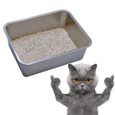 KUNWU XL6 front view shows durable stainless steel for easy-clean litter use.