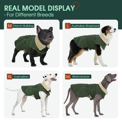 Kuoser dog coat harness zipper enables quick on-off and secure harness access