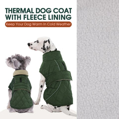 Kuoser dog coat reflective strips boost visibility during dusk or night walks