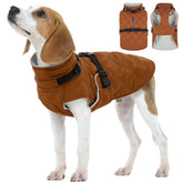 Kuoser dog coat warm fleece lining closeup showing cozy insulation for cold days