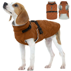 Kuoser dog coat warm fleece lining closeup showing cozy insulation for cold days