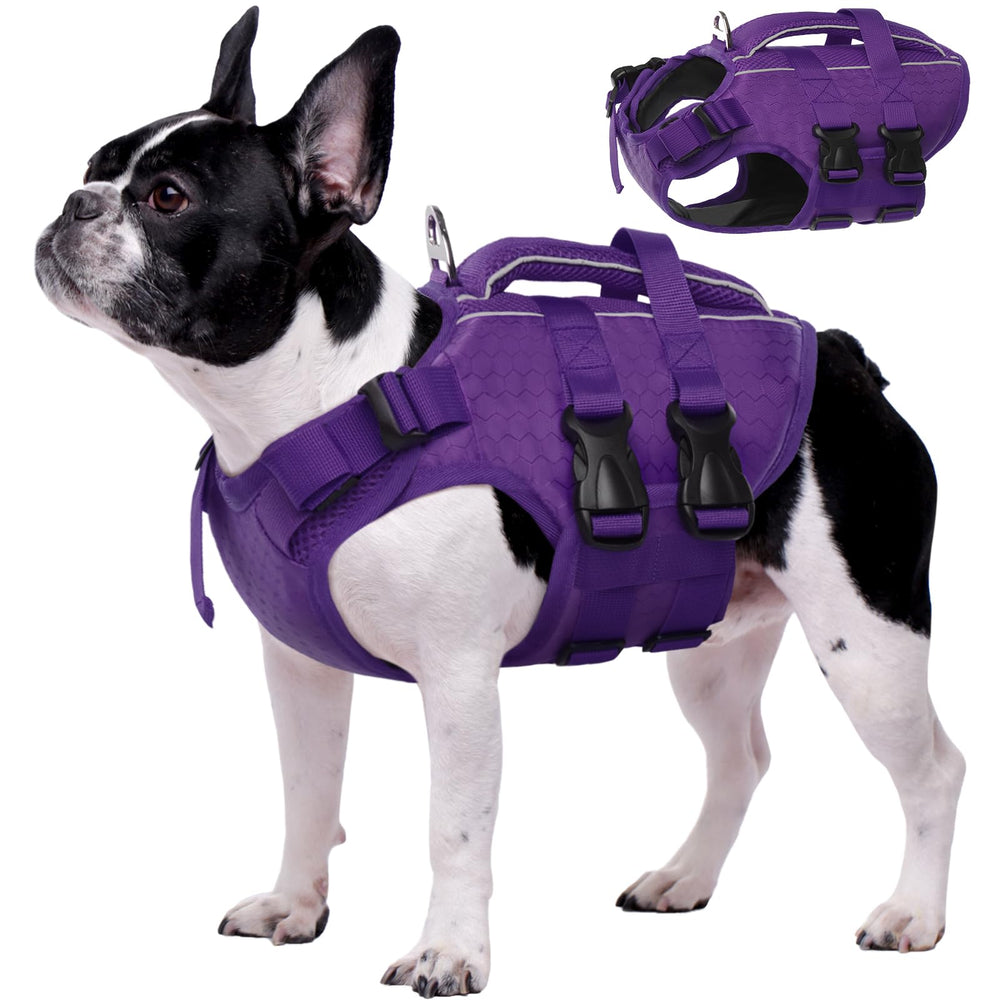 Kuoser dog life jacket with high flotation provides buoyant support for water play
