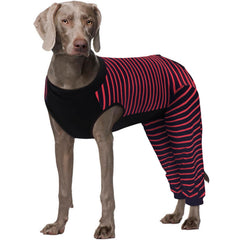 Kuoser dog recovery suit rear leg sleeve prevents licking while maintaining mobility