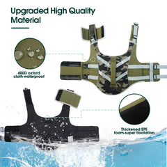 Kuoser dog safety vest features a top handle for quick rescue lifting.