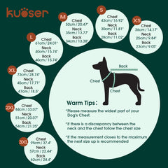 Dog wearing Kuoser suit outdoors, demonstrating protection during play and freedom of movement.