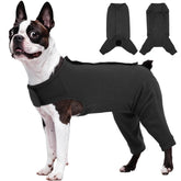 Kuoser dog surgery suit back legs protection shows licking protection during recovery
