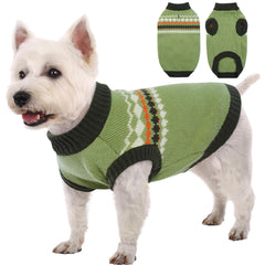 Kuoser dog sweater close-up knit reveals soft texture for cozy warmth during chilly strolls.