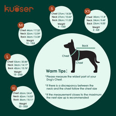 Kuoser plaid dog sweater with harness hole in red XL back view for cozy cold-weather wear