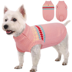 Kuoser dog sweater soft warm fabric keeps small dogs cozy on cold walks.