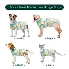 Kuoser recovery suit for cats front view with lightweight fabric and easy wear.