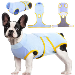 Kuoser Recovery Suit dog back view shows post surgery coverage and comfort