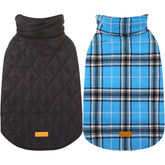 Kuoser Warm Dog Coat back view showing leash hole for safe walks