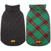 Kuoser warm dog coat front view for a snug winter fit.