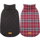 Kuoser Waterproof Dog Coat front view showing warm fleece lining for cold walks.