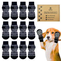 KUPAO dog socks size medium with breathable fabric for paw comfort during walks.