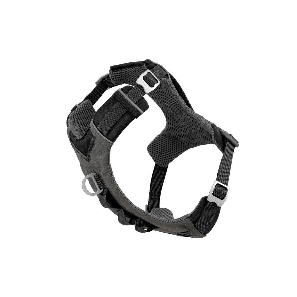 Kurgo Journey Air Harness front view highlights secure fit and breathable vest for active dogs.